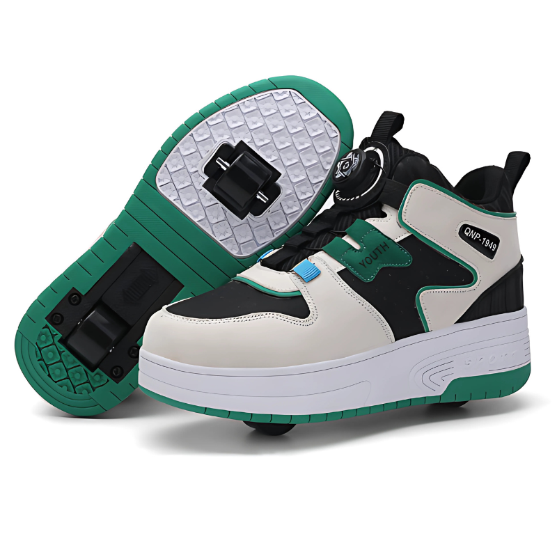 Adjustable Children's Sneakers with Foldable Wheels | Breathable, Non-Slip & Ideal for Active Adventures