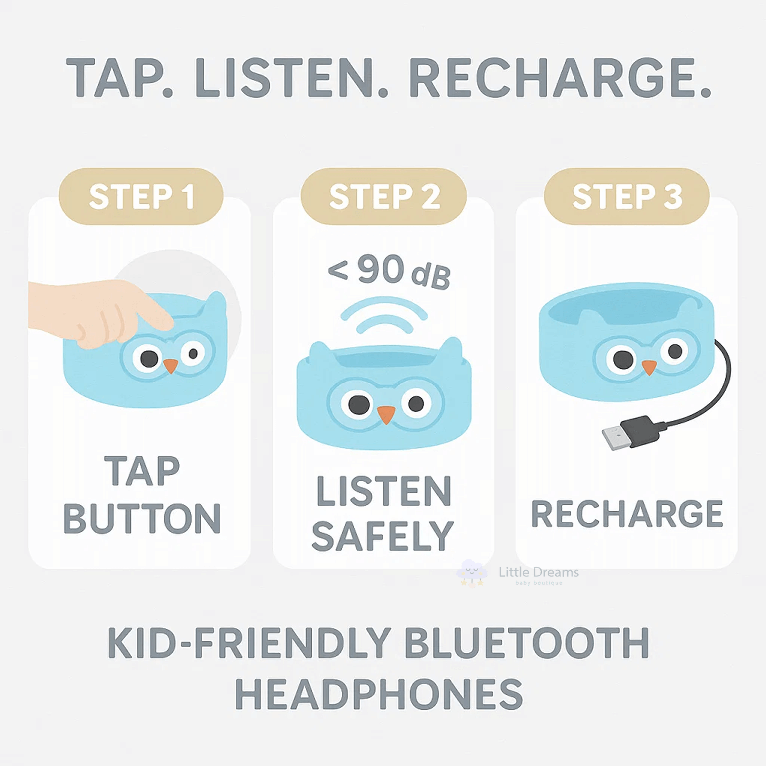 Wireless Headband Headphones Noise Cancelling Ear Buds Headphones