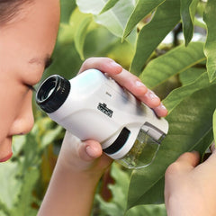 Kids Pocket Microscope - Explore the environment up close - LED microscope