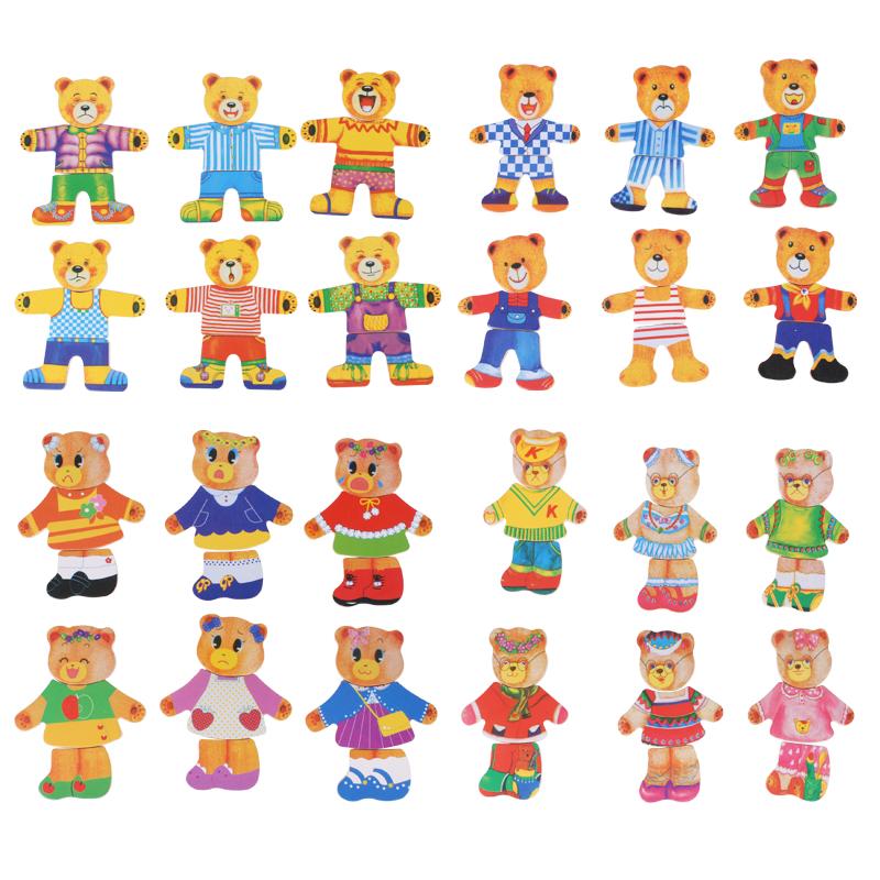 Wooden Dress-Up Puzzle for Kids - Boris - Educational Toy - Creative Play - Safe Materials - Ideal for Boys and Girls