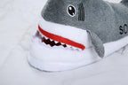 Fuzzy Shark Slippers