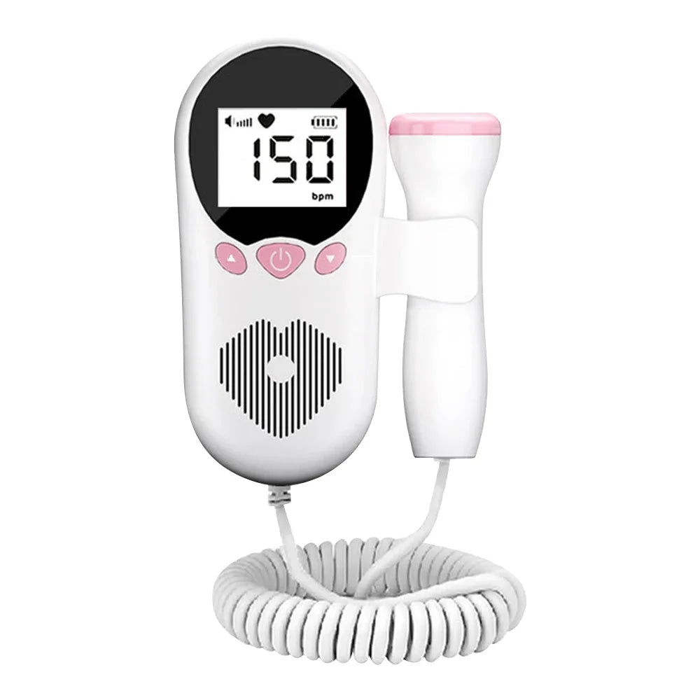 Fetal Heart Rate Doppler with Enhanced Sensitivity - Clear and Precise Heartbeat Readings for Expecting Parents to Stay Connected with Their Baby