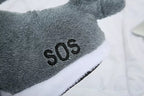 Fuzzy Shark Slippers