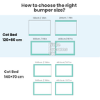 Airflow Cot Bumper Set - Cushioned Bumpers for Toddler Cribs & Beds