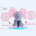 WhimsyPaw™ | Interactive Plush Elephant Toy for Kids | Soft Cuddly Stuffed Animal for Playtime & Comfort