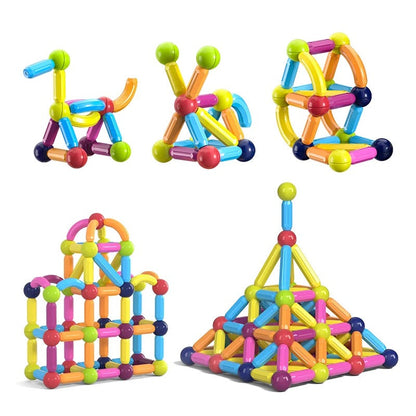 Magnetic Building Blocks | Educational Toy for Cognitive Development & Creative Play for Kids