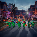 Inflatable Rex Dinosaur Halloween Costume for Kids and Adults