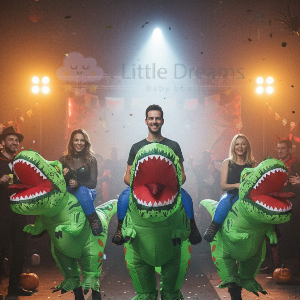 Inflatable Rex Dinosaur Halloween Costume for Kids and Adults