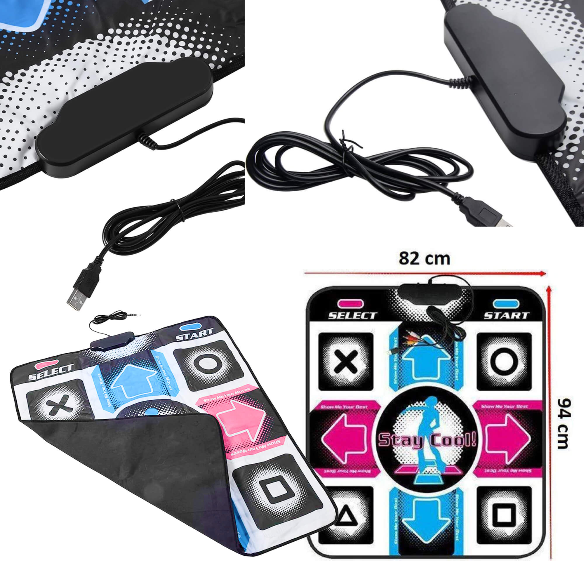 Interactive Dance Mat for Kids - Fun Musical Game with Light-Up Features for Family Play and Exercise