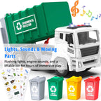 Interactive Garbage Truck Toy | Realistic Sounds & Lights for Engaging Play and Environmental Learning for Ages 3-5