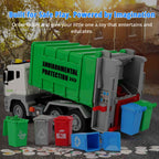 Interactive Garbage Truck Toy | Realistic Sounds & Lights for Engaging Play and Environmental Learning for Ages 3-5