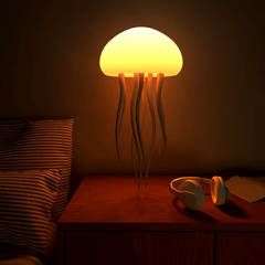 LED Jellyfish Lamp | Colour-Changing RGB Night Light with Voice Activation, for Home Ambience and Kids’ Room Decor