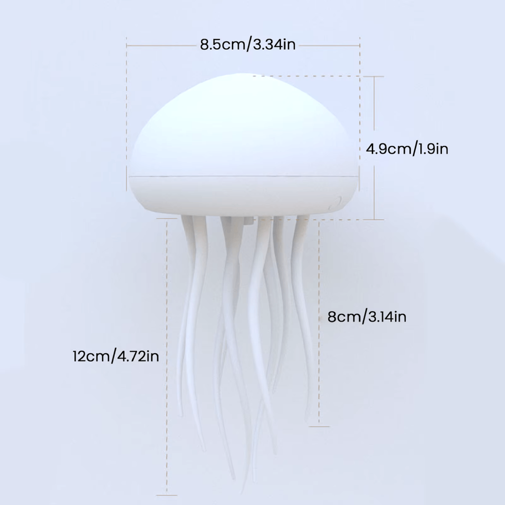 LED Jellyfish Lamp | Colour-Changing RGB Night Light with Voice Activation, for Home Ambience and Kids’ Room Decor