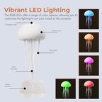 LED Jellyfish Lamp | Colour-Changing RGB Night Light with Voice Activation, for Home Ambience and Kids’ Room Decor