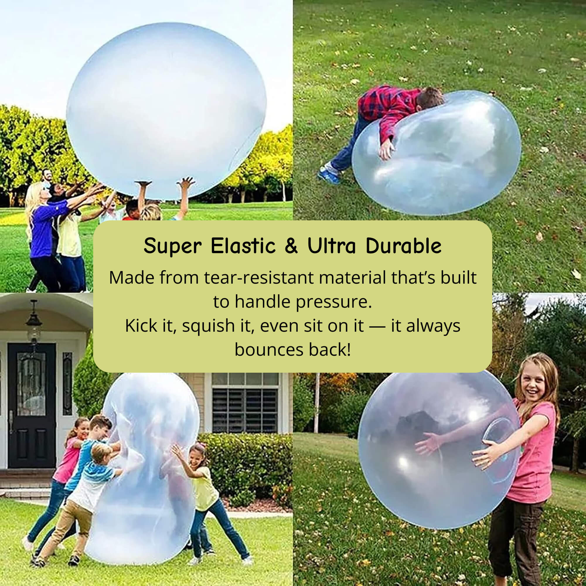 Giant Inflatable Jelly Balloon Ball | Durable, Tear-Resistant & Perfect for Outdoor Play, Pool Parties & Birthdays
