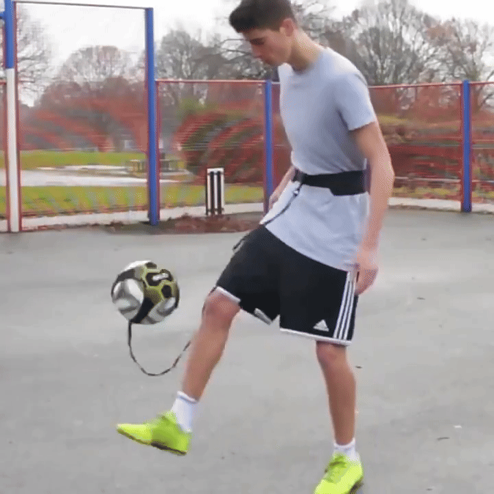 Solo Football Trainer | Elastic Band for Unlimited Practice & Skill Improvement for Kids and Adults