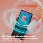 Kids' MP3 Player with Headset | HiFi Sound, 8GB Storage & No Internet Required for Music, Videos & Ebooks