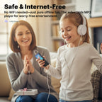 Kids' MP3 Player with Headset | HiFi Sound, 8GB Storage & No Internet Required for Music, Videos & Ebooks