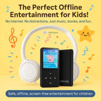 Kids' MP3 Player with Headset | HiFi Sound, 8GB Storage & No Internet Required for Music, Videos & Ebooks