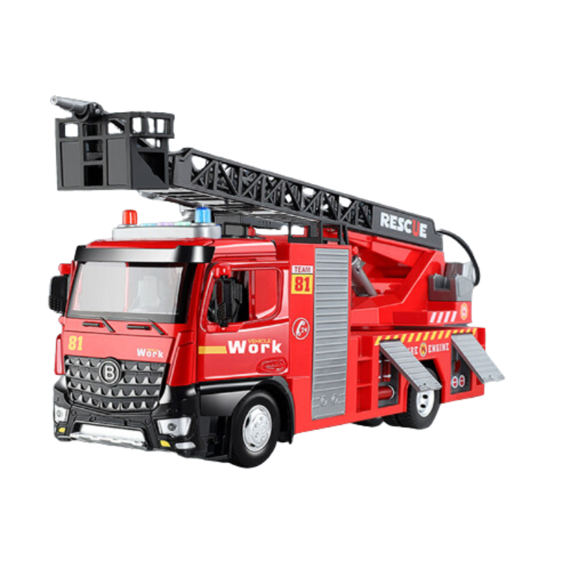 Firefighter Truck Toy for Kids – Light-Up Fire Engine with Sounds, Ladder & Rescue Accessories
