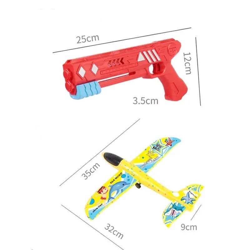 Catapult Airplane Toy | Durable, Lightweight & Easy to Launch for Outdoor Fun and Adventure for Kids Aged 3+