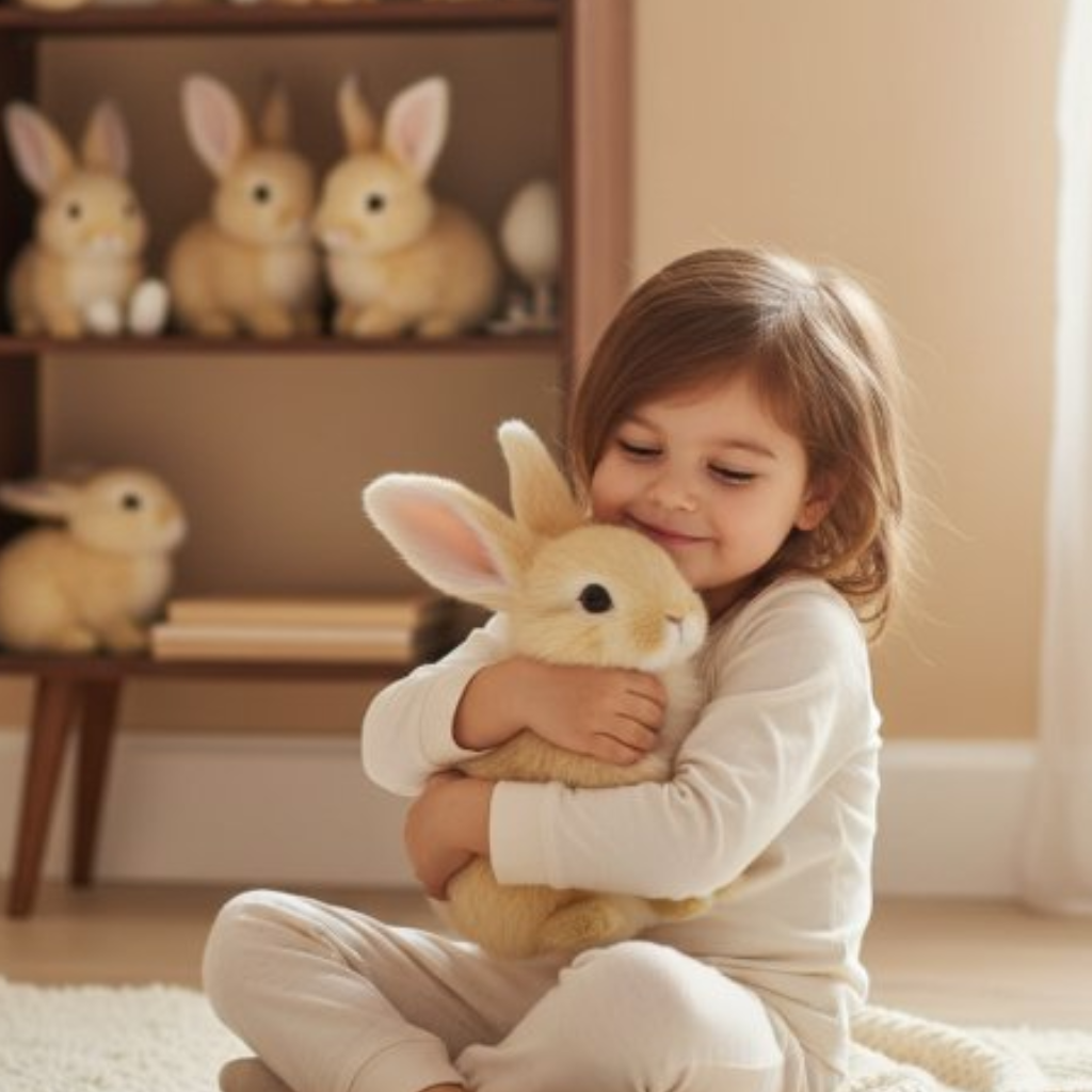 True-to-Life Interactive Bunny Pet | Toy Rabbit Rhat Hops - Wiggles Ears & Teaches Empathy for Kids Ages 3+