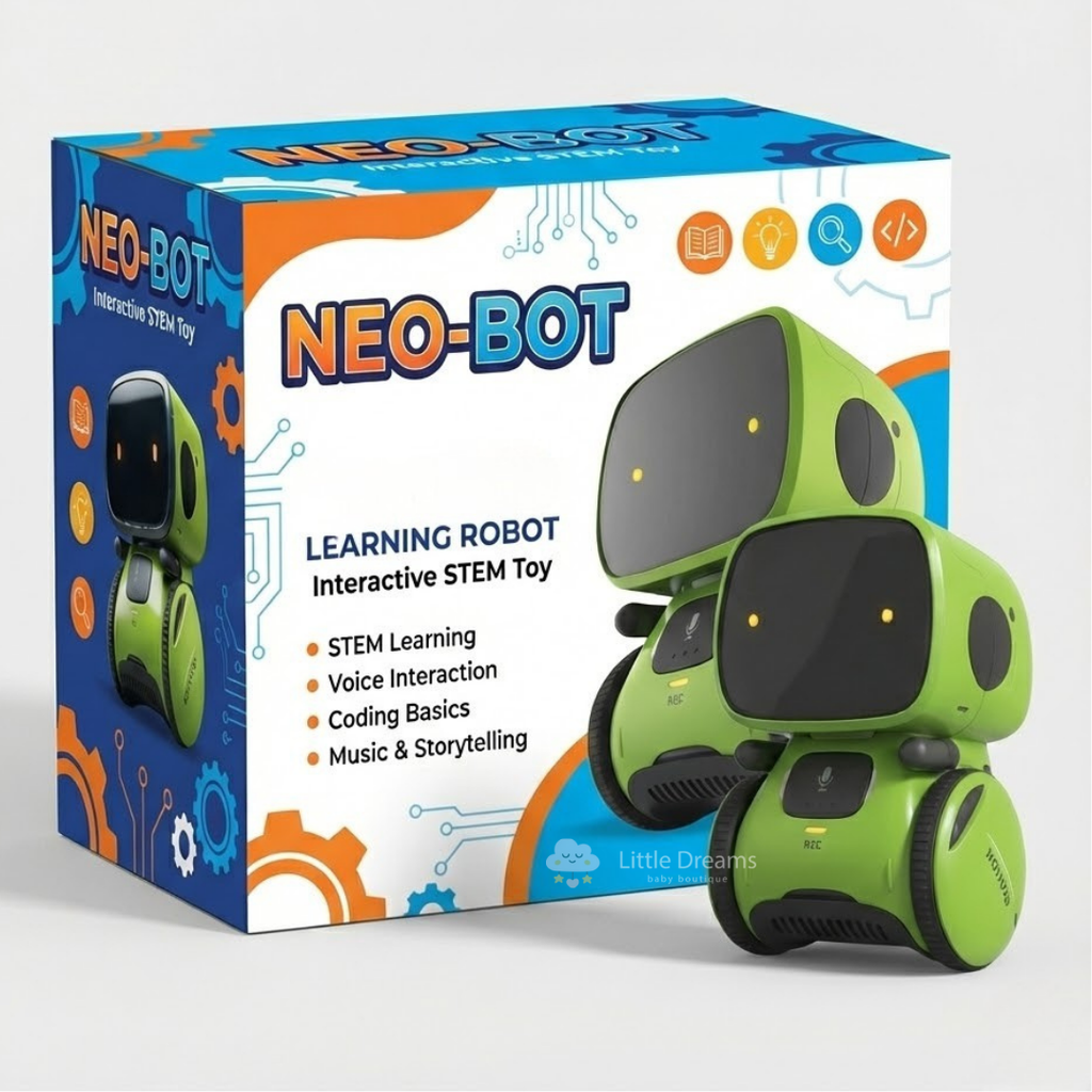 Interactive Voice-Activated Robot Educational Toy | Encourages Early Learning & Creative Thinking for Kids
