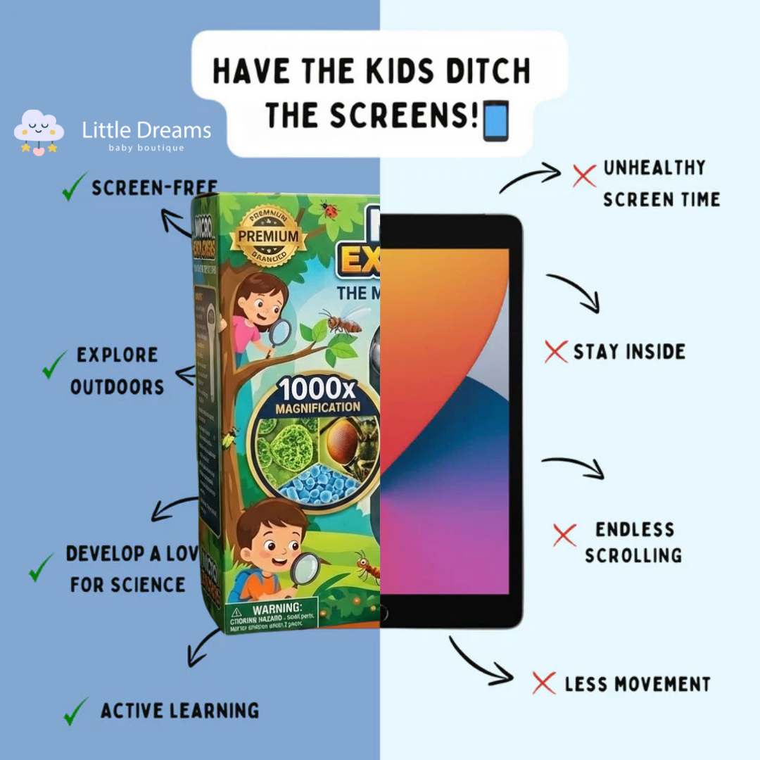 Kids' Microscope with 1000x Magnification | Record & Upload Pictures & Videos for Young Scientific Toys