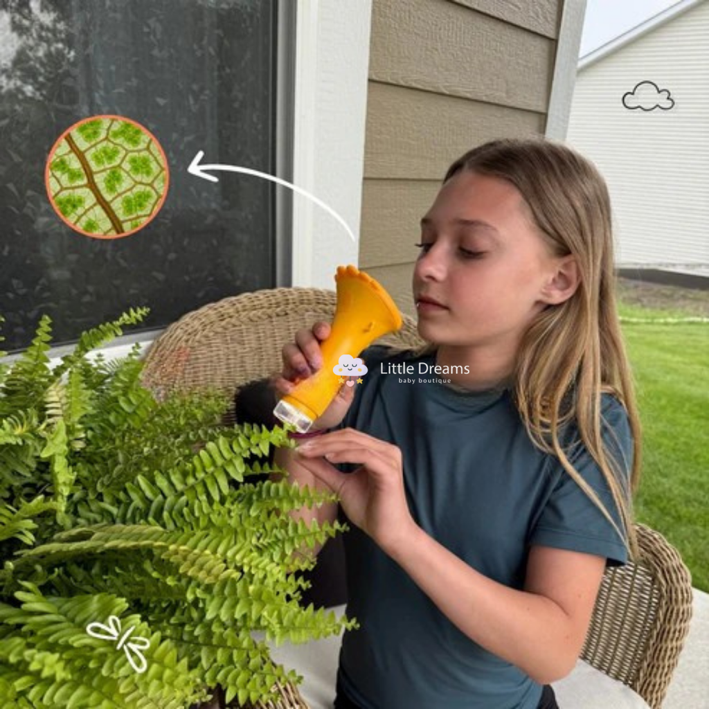 Kids' Microscope with 1000x Magnification | Record & Upload Pictures & Videos for Young Scientific Toys