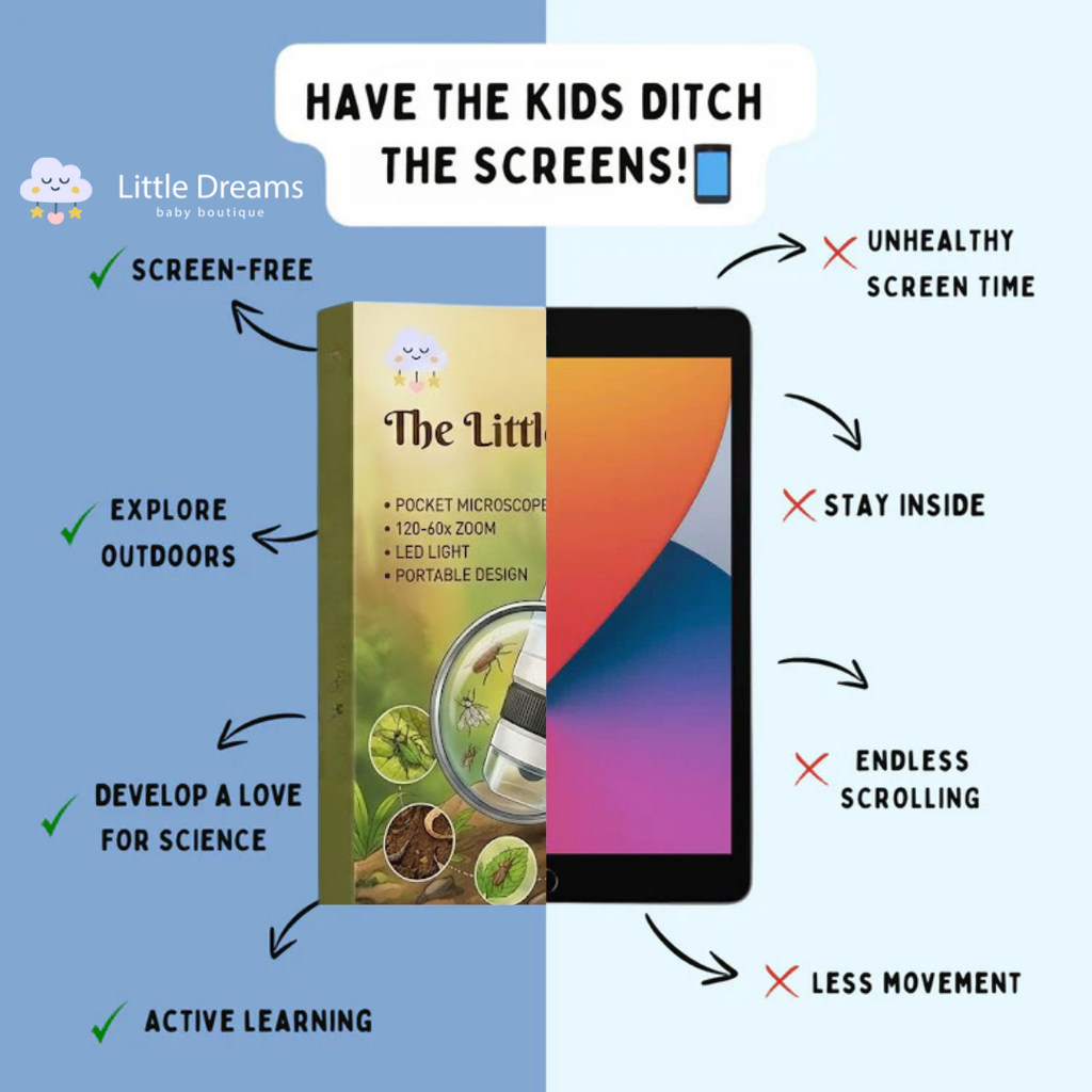 Pocket Handheld Microscope | Compact, Easy Setup & Ideal for Young Explorers in Nature