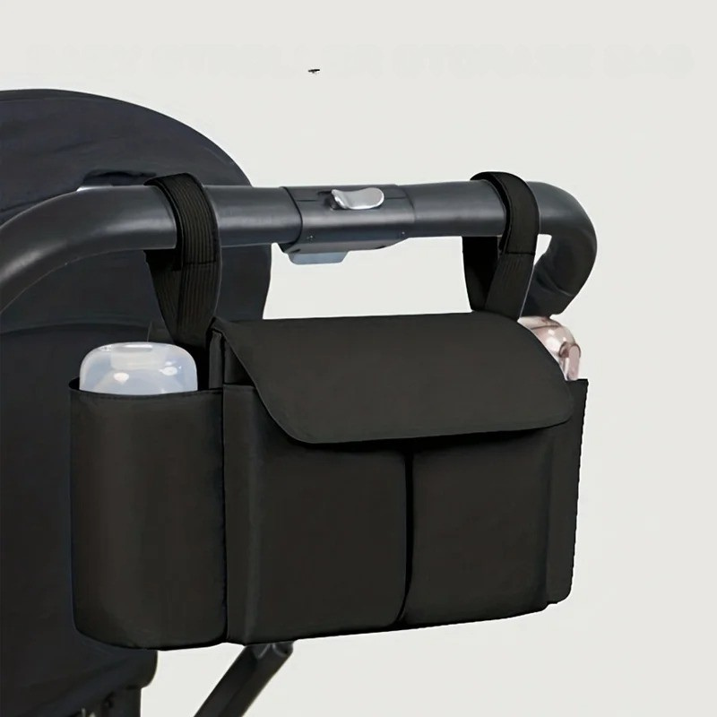 Stroller Organizer with Insulated Bottle Holders | Universal Fit for Busy Parents on the Go