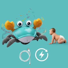 Musical Crawling Crab Toy - Interactive Baby Toy with Sound and Movement for Infants