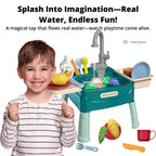 Magic Water Play Kitchen | Realistic Tap, Safe Materials & Engaging Role-Play for Kids
