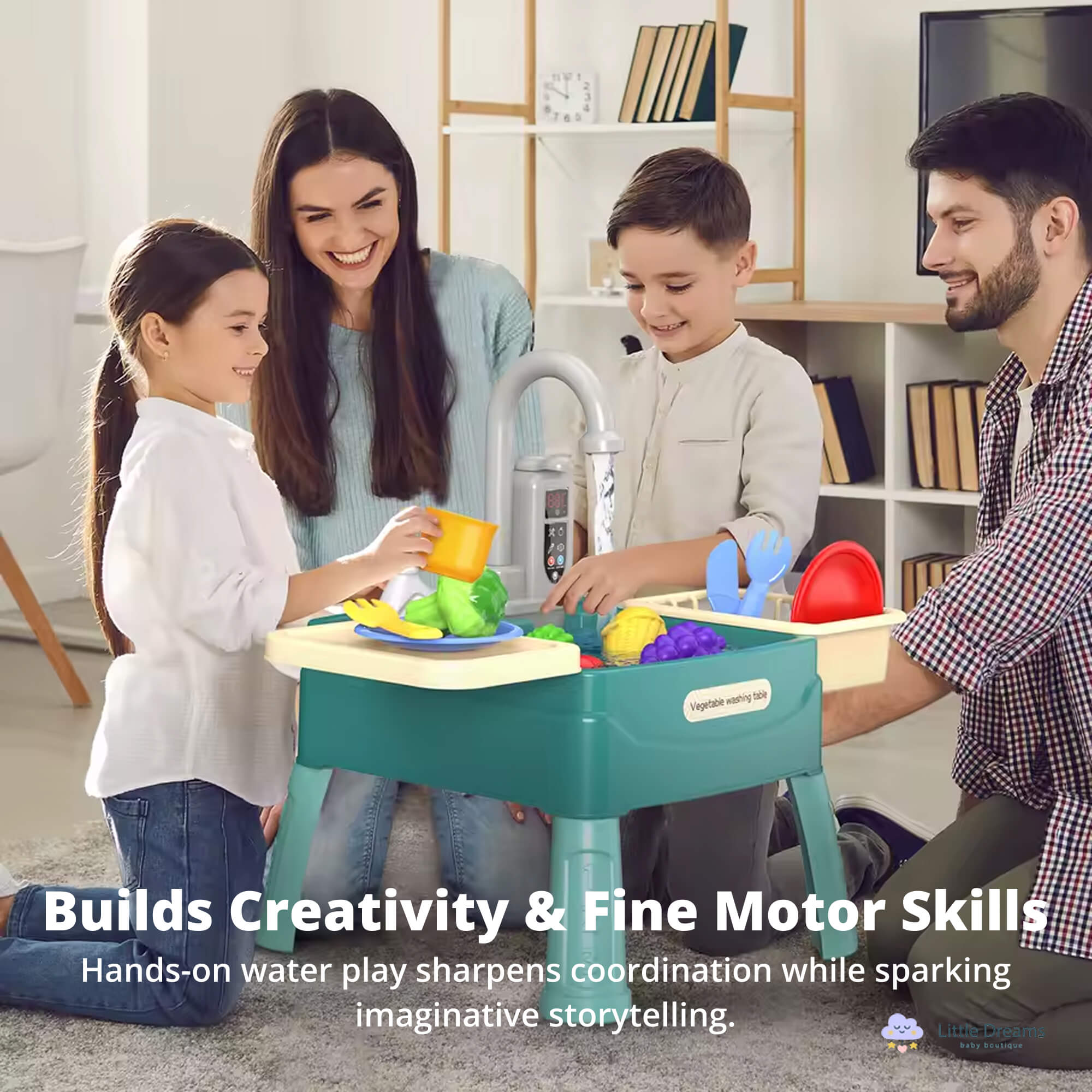 Magic Water Play Kitchen | Realistic Tap, Safe Materials & Engaging Role-Play for Kids