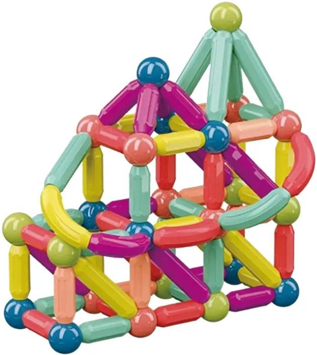 Magnetic Building Sticks Set - Creative Magnet Toys for Kids - STEM Educational Construction Toys for Imaginative Play