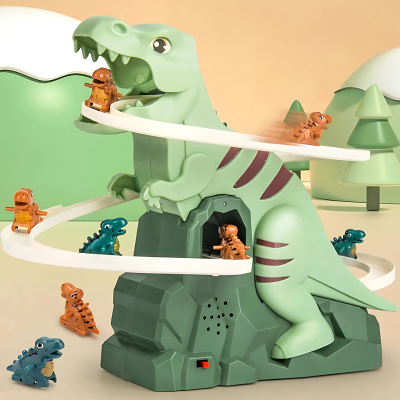 Dino-Powered Racing Track | Interactive Lights & Music for Kids Aged 3-5, Boosts Imagination and Motor Skills
