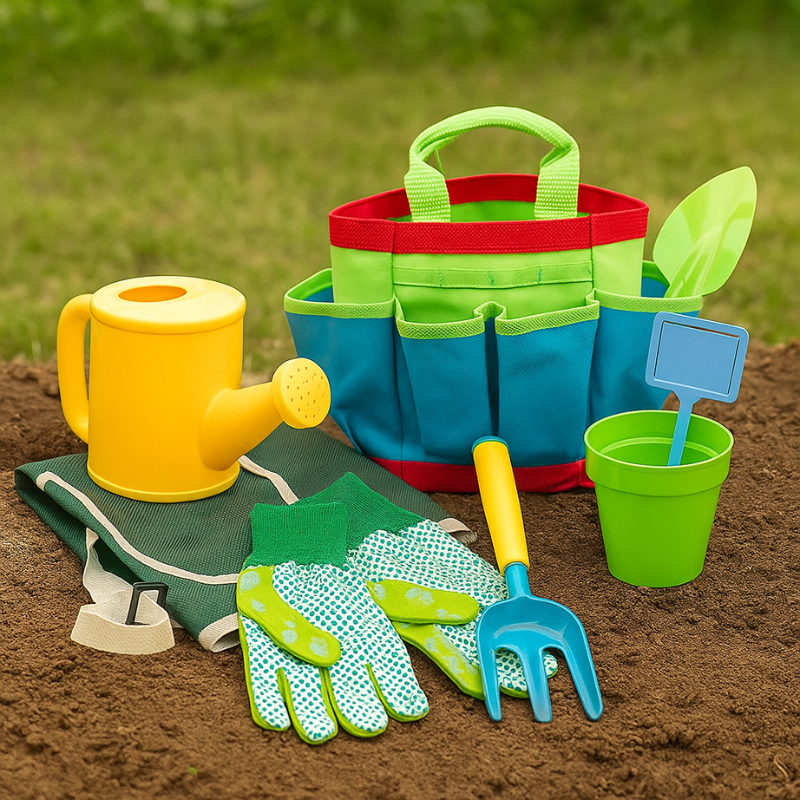 Kids Gardening Tool Set | Complete 7-Piece Kit with Protective Gear for Hands-On Outdoor Learning and Fun
