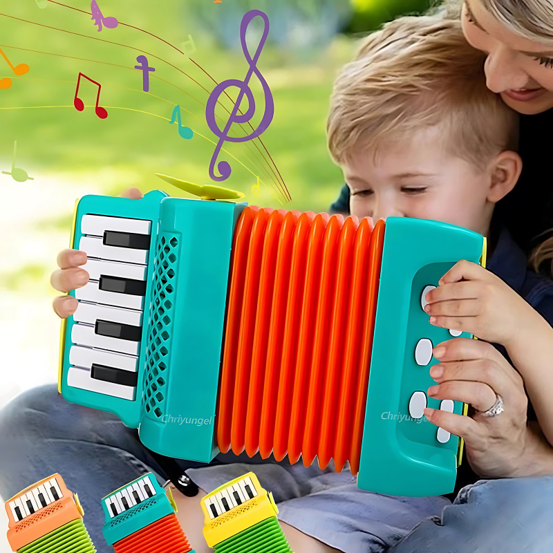 Colorful Accordion Toy for Kids | Lightweight, Ergonomic Design to Boost Rhythm Skills & Creativity for Ages 4-5+