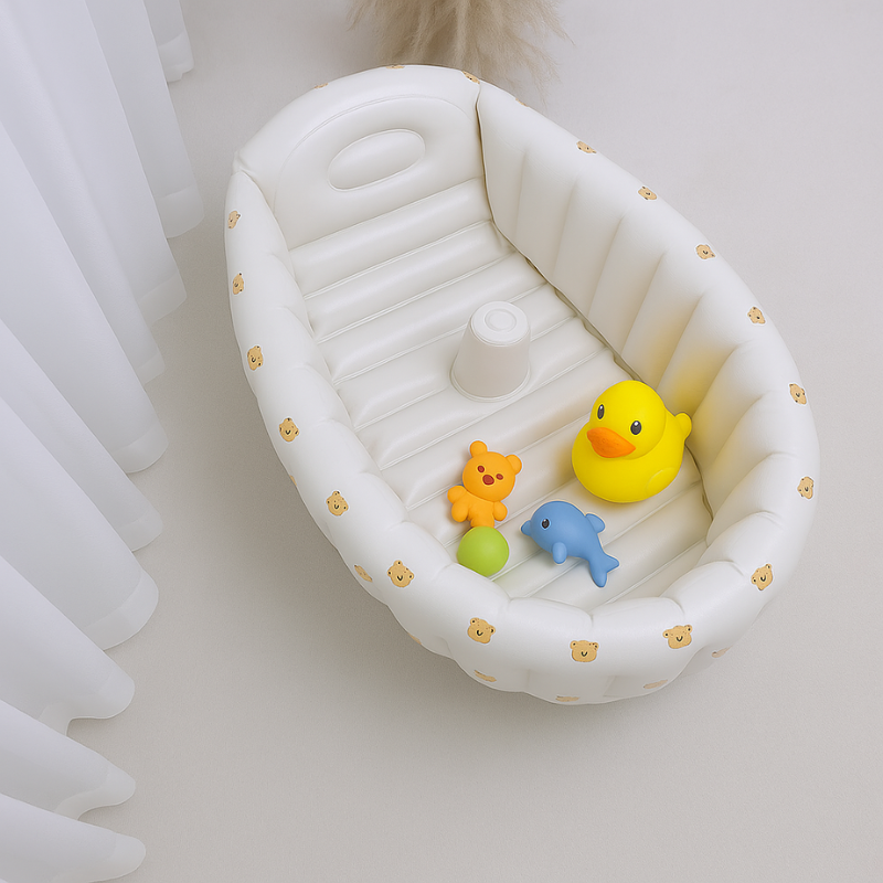 Inflatable Baby Bathtub | Spacious, Soft & Portable for Outdoor and Indoor Bath Time Fun