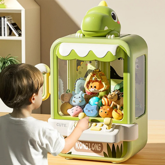 Kids Adventure Claw Game Machine | Enhances Motor Skills & Hand-Eye Coordination for Ages 3-5+ with Lights, Sounds, and 10 Mini Toys