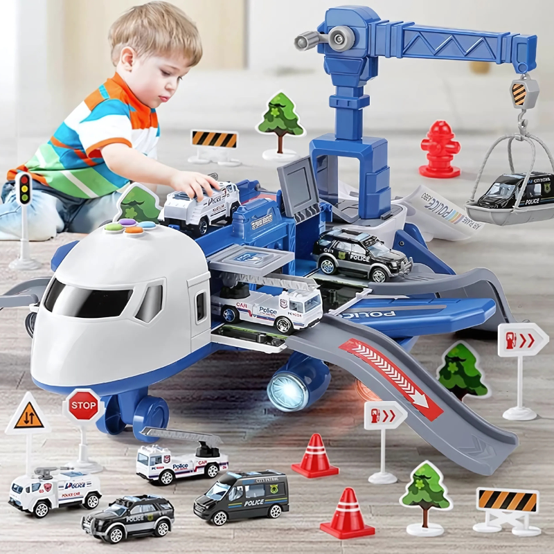 Transformative DIY Plane Toy | Boosts Creativity, Problem Solving & Engaging Educational Content for Kids Aged 3-5+ Years