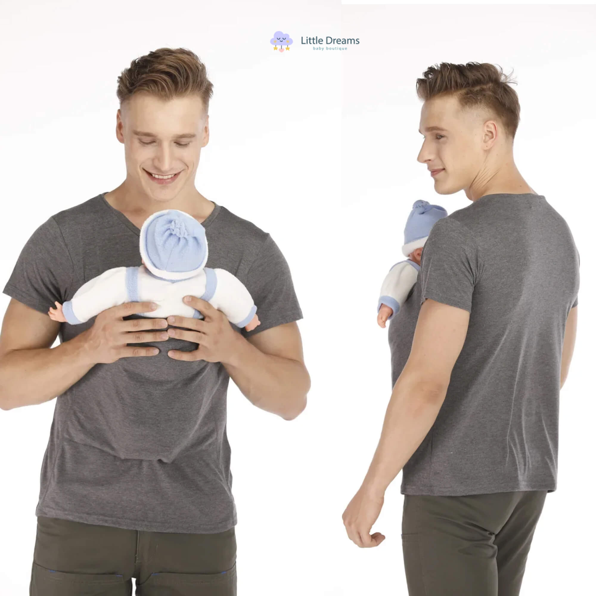 Ergonomic Baby Wrap Carrier T-Shirt | Soft, Breathable & Adjustable for Comfortable Carrying Anytime