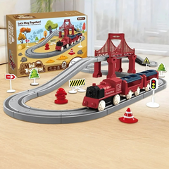 TrainTrek Toy Train Set – Electric Train Track with Fun Features for Kids, Perfect for Ages 1-3