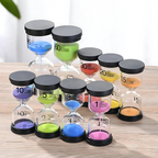 Hour Glass Sand Timer for Kids – Colourful Hourglass Countdown Timer & Visual Time-Tracker