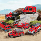 Rescue Vehicle Playset | Realistic Fire Trucks for Imaginative Hands-On Learning & Social Play for Kids Ages 3-5+