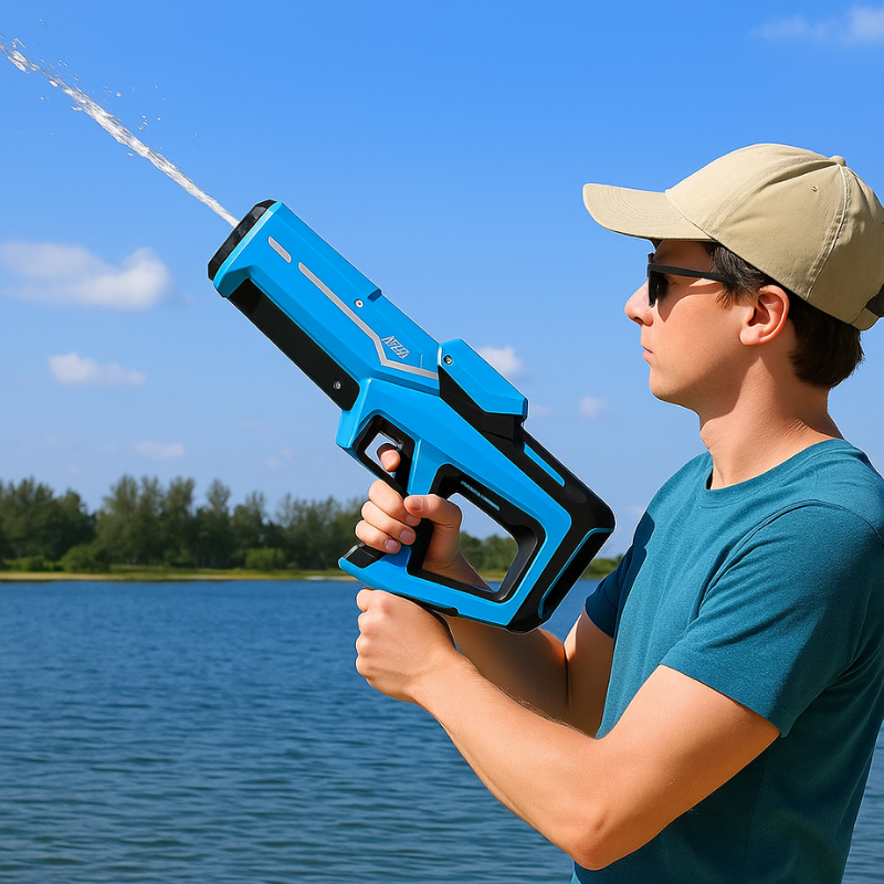 Electric Water Gun | USB Rechargeable, Long-Range Blast & One-Click Refill for Outdoor Summer Fun