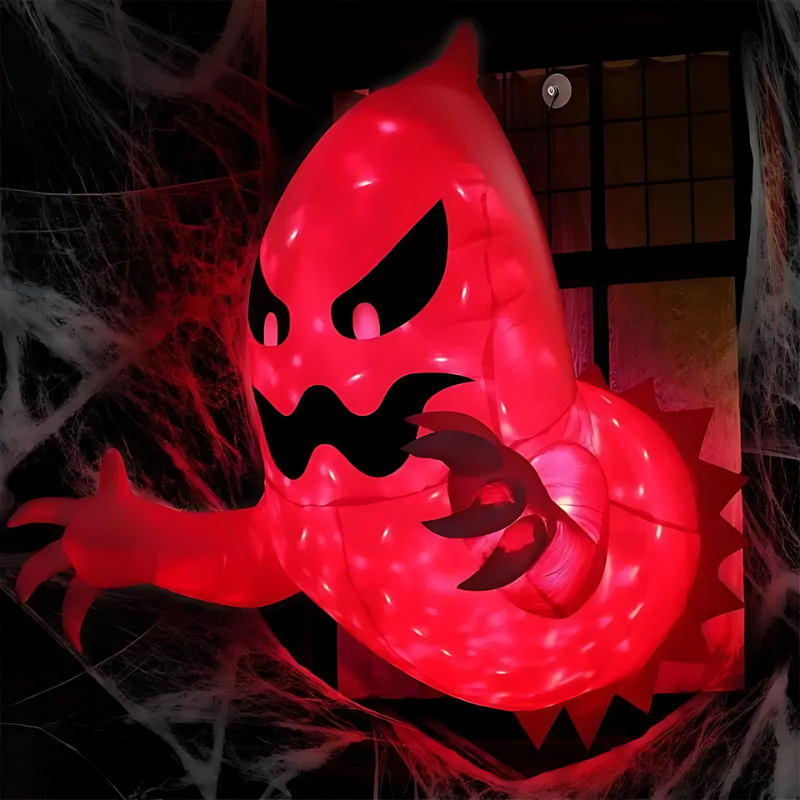 LED Inflatable Ghost | Color-Changing, Waterproof & Eerie Halloween Décor for Spooky Yard Displays