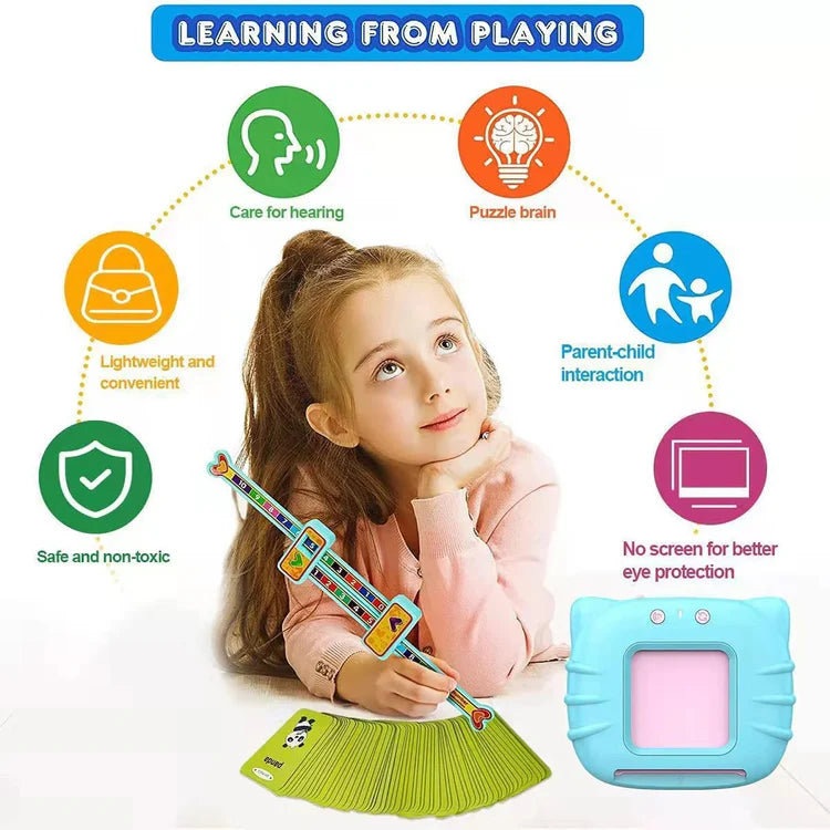 Interactive Flashcards for Kids | Educational Toys - Language Skill Development & Vocabulary Building for Independent Play