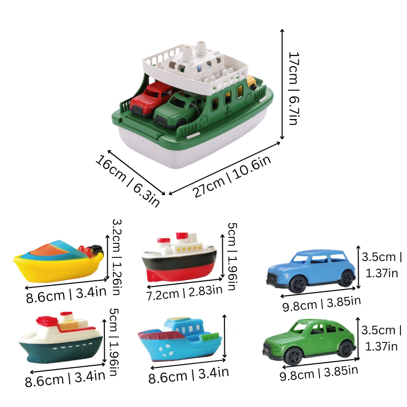 Bath Toy Boat for Toddlers – Floating Boat Toys for Fun Water Play in the Bath