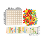 Interactive Montessori Learning Puzzle | Safe, Non-Toxic Wooden Blocks for Cognitive Development & Shape Recognition for Ages 3-5+